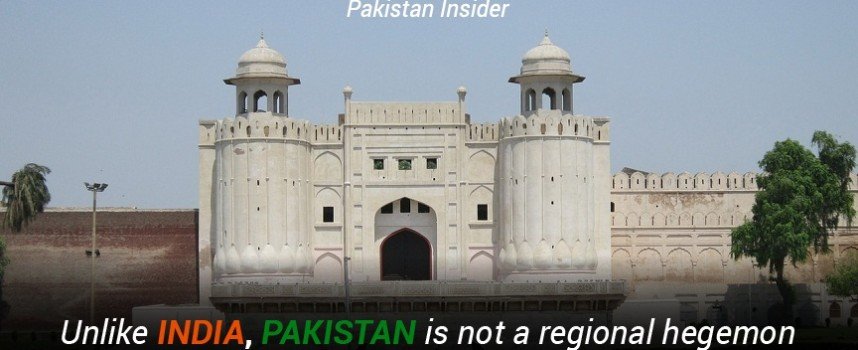 Unlike India, Pakistan is not a regional hegemon