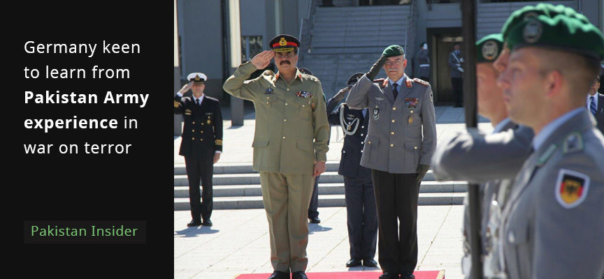 Germany keen to learn from Pakistan Army experience in war on terror