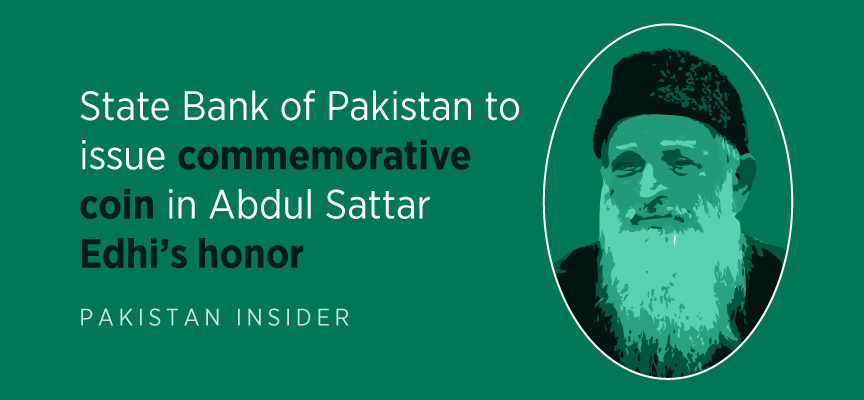 State Bank of Pakistan to issue commemorative coin in Abdul Sattar Edhi’s honor