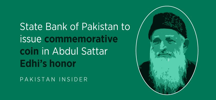 State Bank of Pakistan to issue commemorative coin in Abdul Sattar Edhi’s honor Edhi Coin
